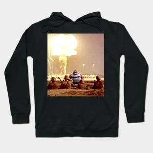 uh oh stinky meme monkey - le monke / war nuclear explosion Hoodie